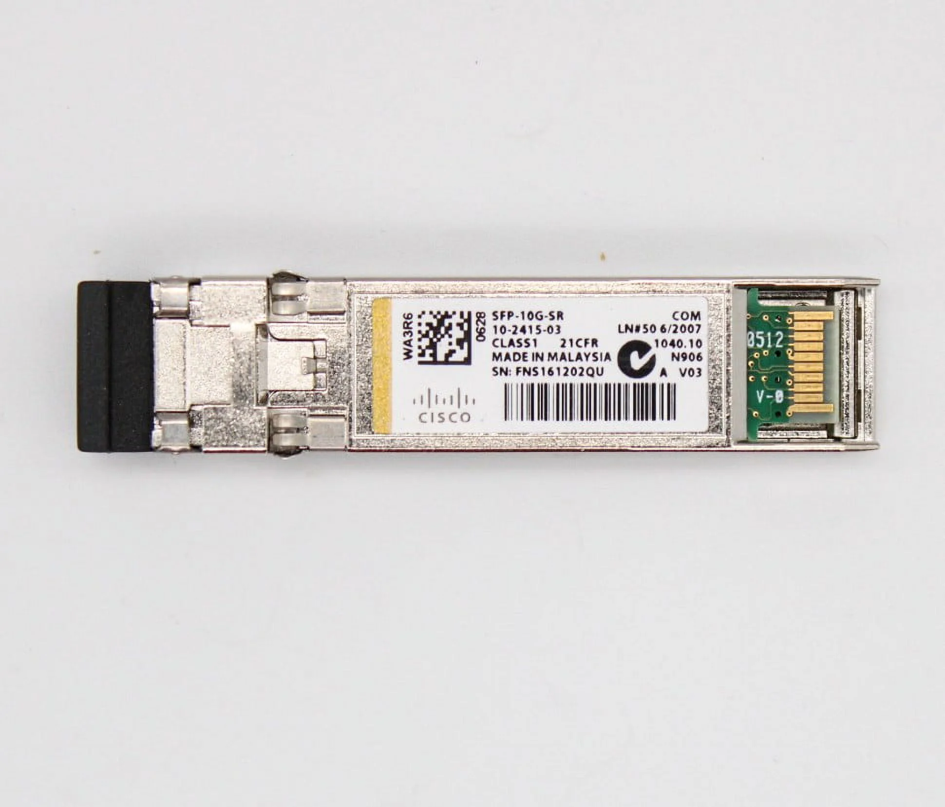 Cisco SFP-10G-SR 10GBASE SFP+ Multimode Transceiver Module (Used/Very Good)
