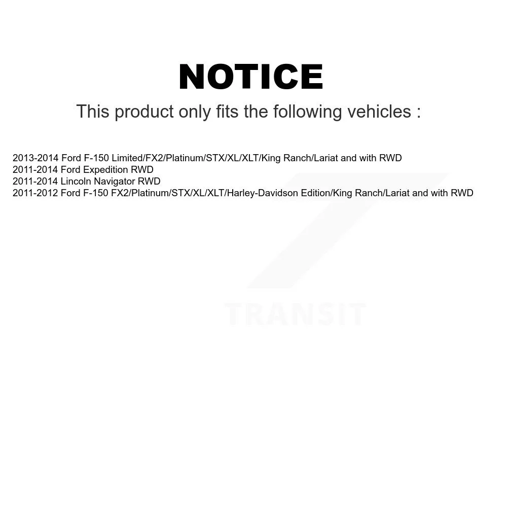 Transit Auto - Front Wheel Bearing And Tie Rod End Kit For Ford F-150 Expedition Lincoln Navigator K77-100218
