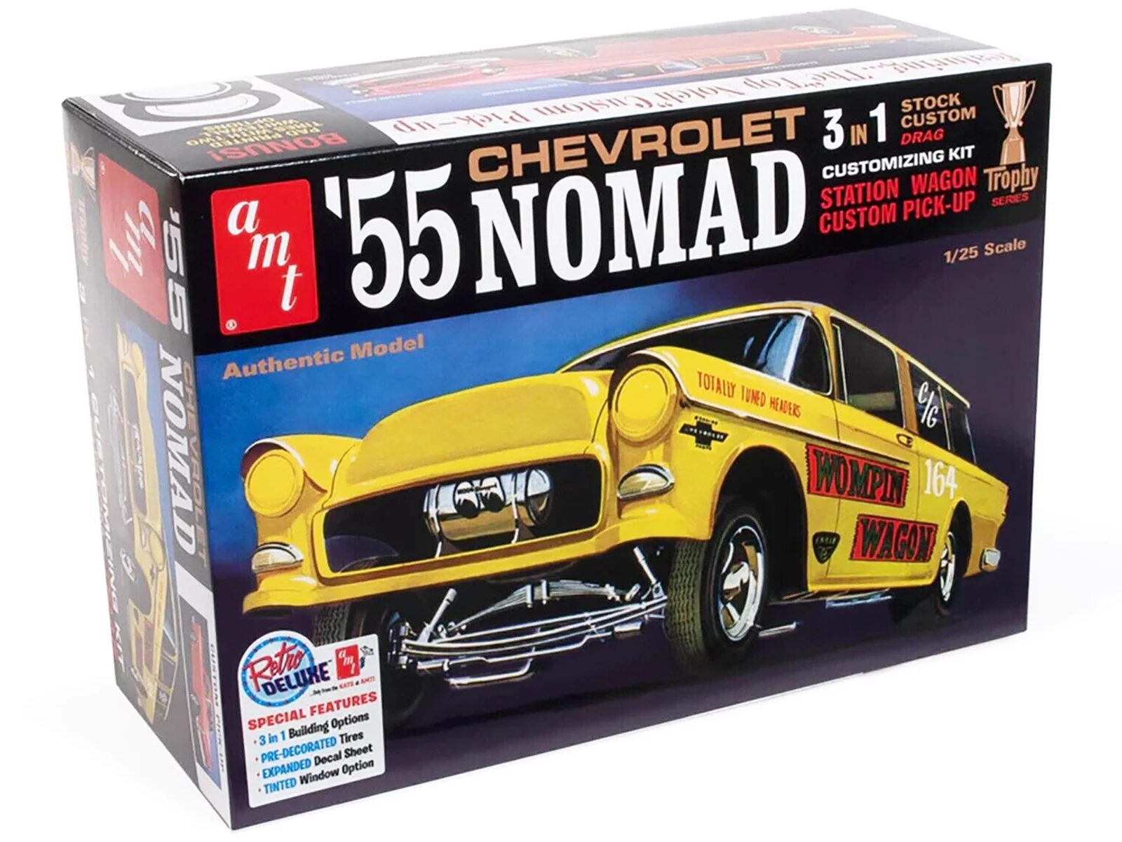 Skill 2 Model Kit 1955 Chevrolet Nomad 3-in-1 Kit