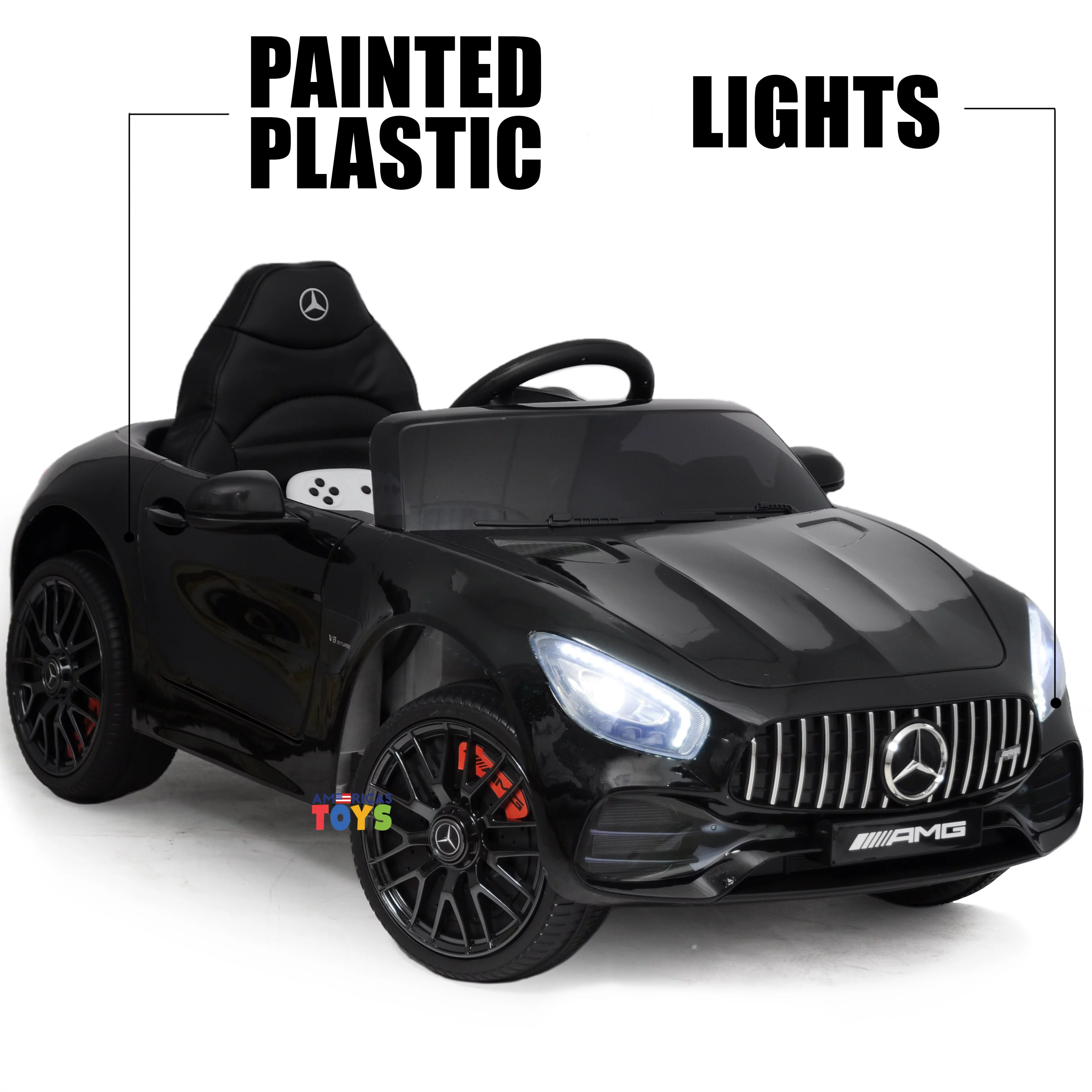 Mercedes-Benz GT 12V Powered Ride on Car for Kids with Remote Control