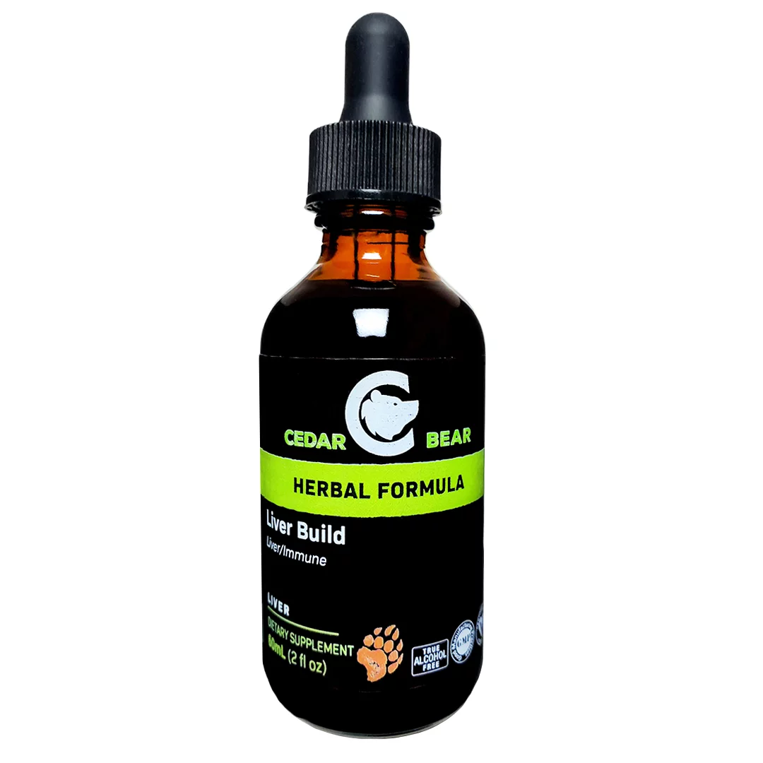 Cedar Bear Liver Build a Liquid Herbal Supplement that Protects, Soothes and Builds 2 fl oz / 60 ml