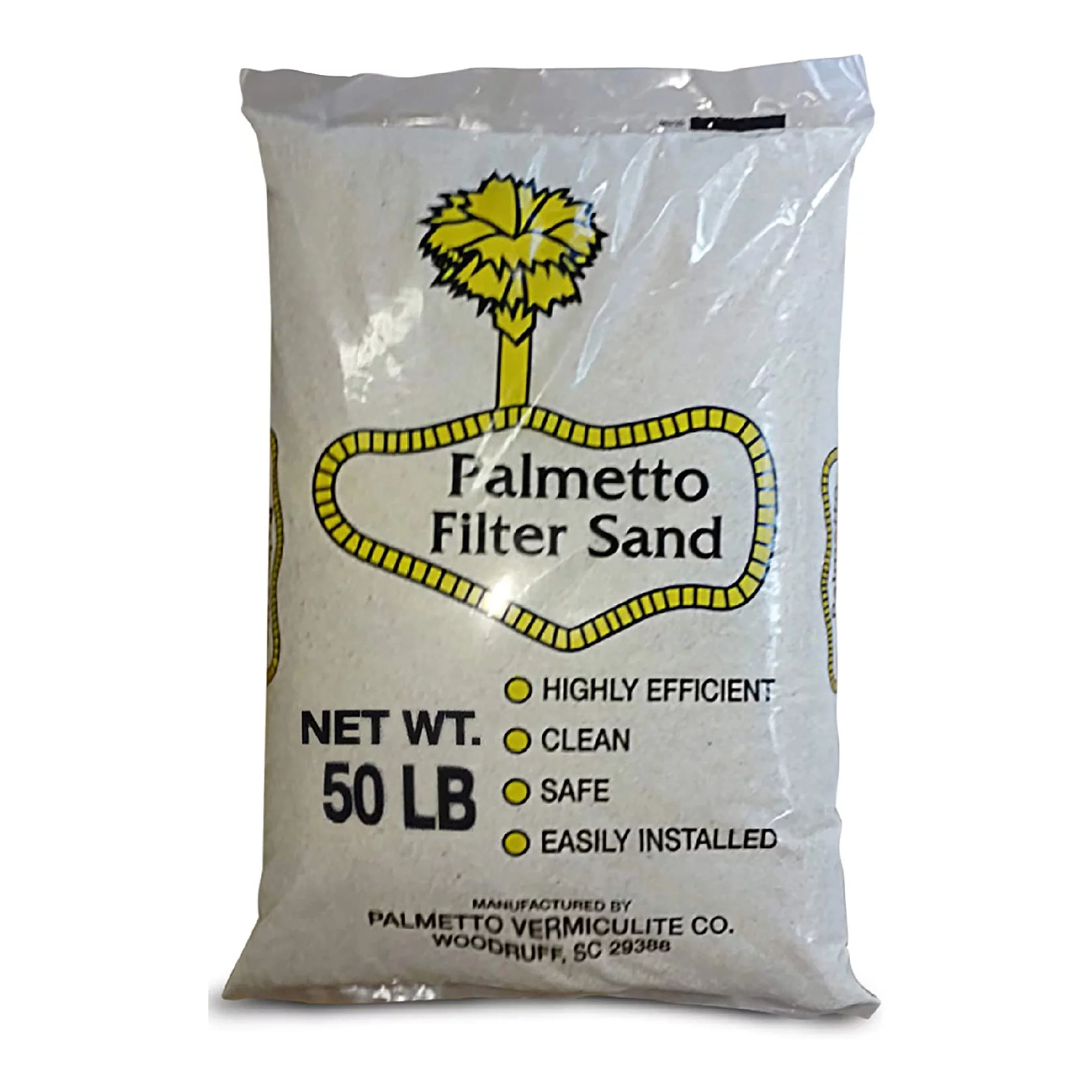 Palmetto Filter Sand for Residential & Commercial Pool Sand Filters, 50 LB