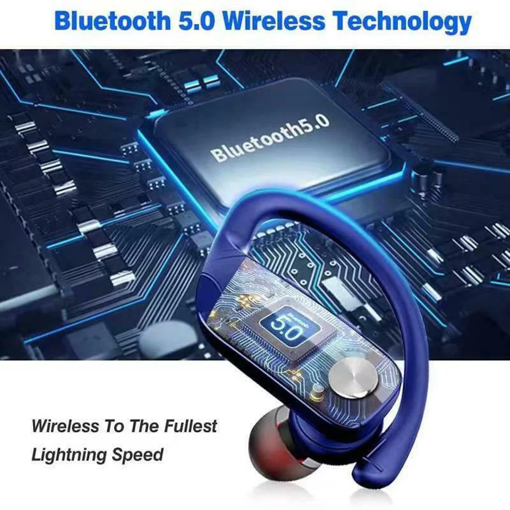 2023 Bluetooth 5.0 TWS Gaming Earbuds 13mm Drivers Noise Canceling Built-in Mic