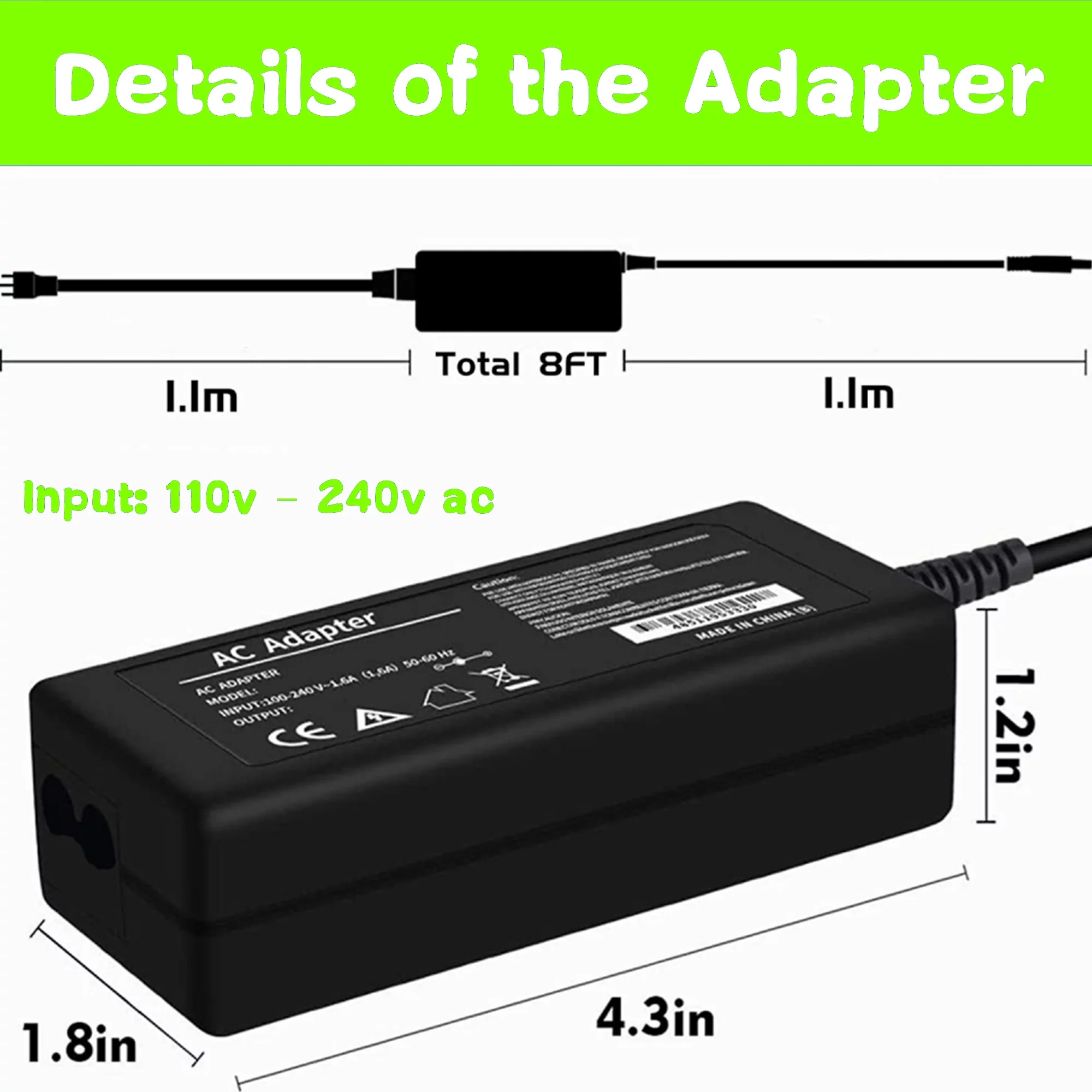 CJP-Geek AC Adapter Power Replacement for Braven 855S B855BG 850 B850SBA Portable Wireless Speaker