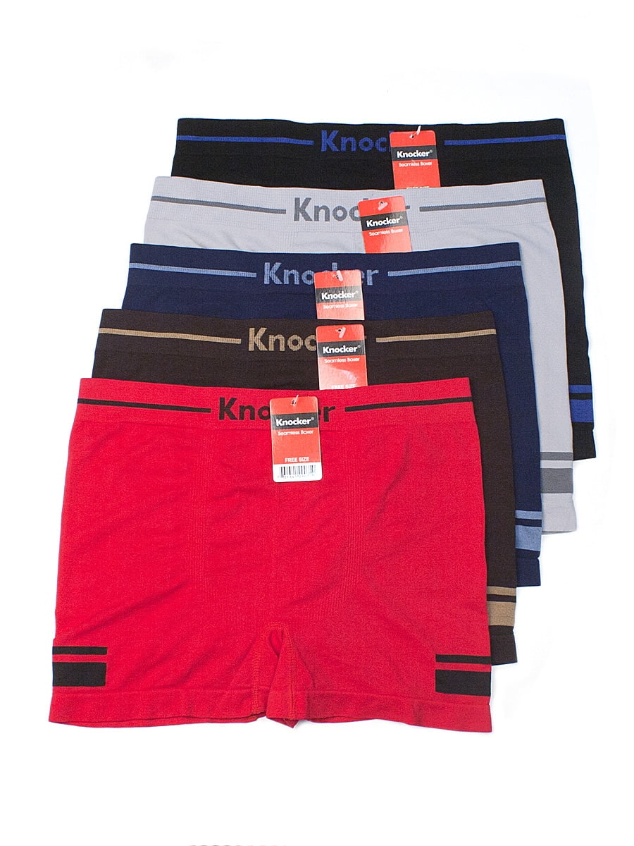 247 Frenzy Men's Essentials Knocker PACK OF 6 Seamless Trunks (MS019M-6PK)