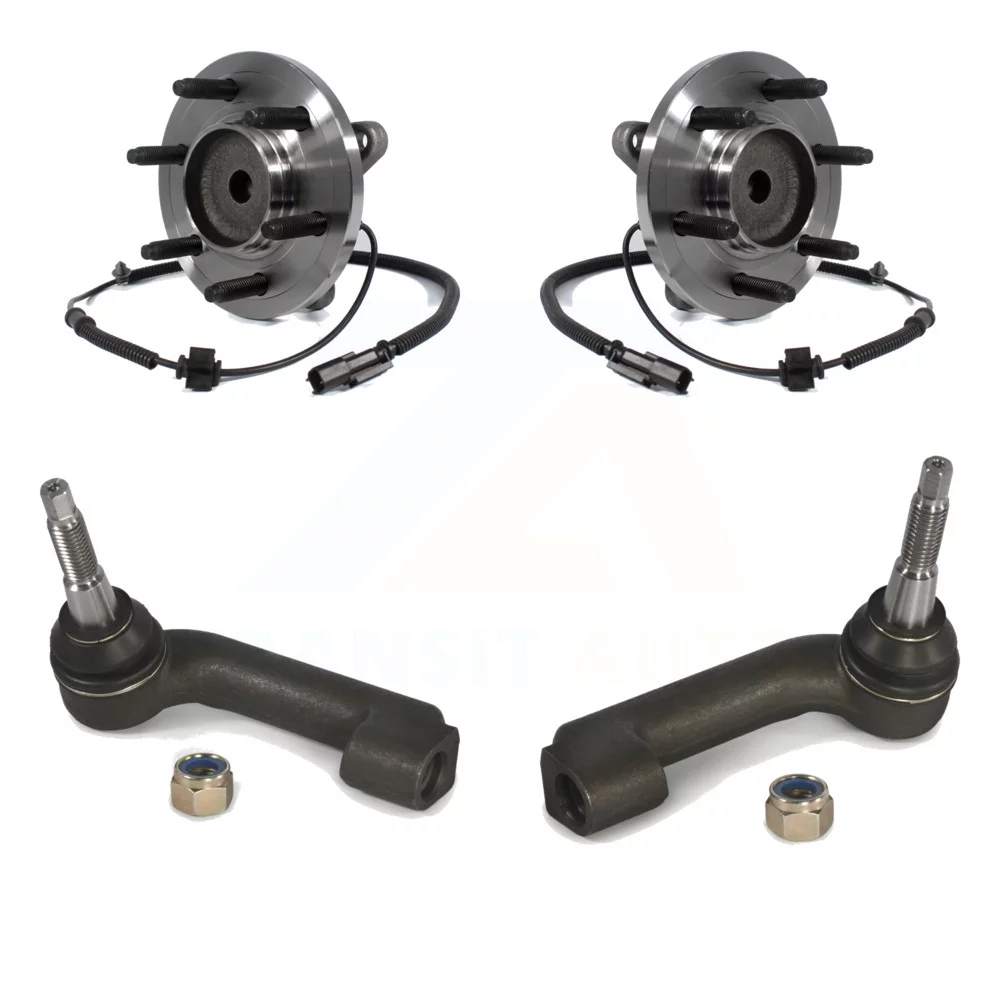Transit Auto - Front Wheel Bearing And Tie Rod End Kit For Ford F-150 Expedition Lincoln Navigator K77-100218