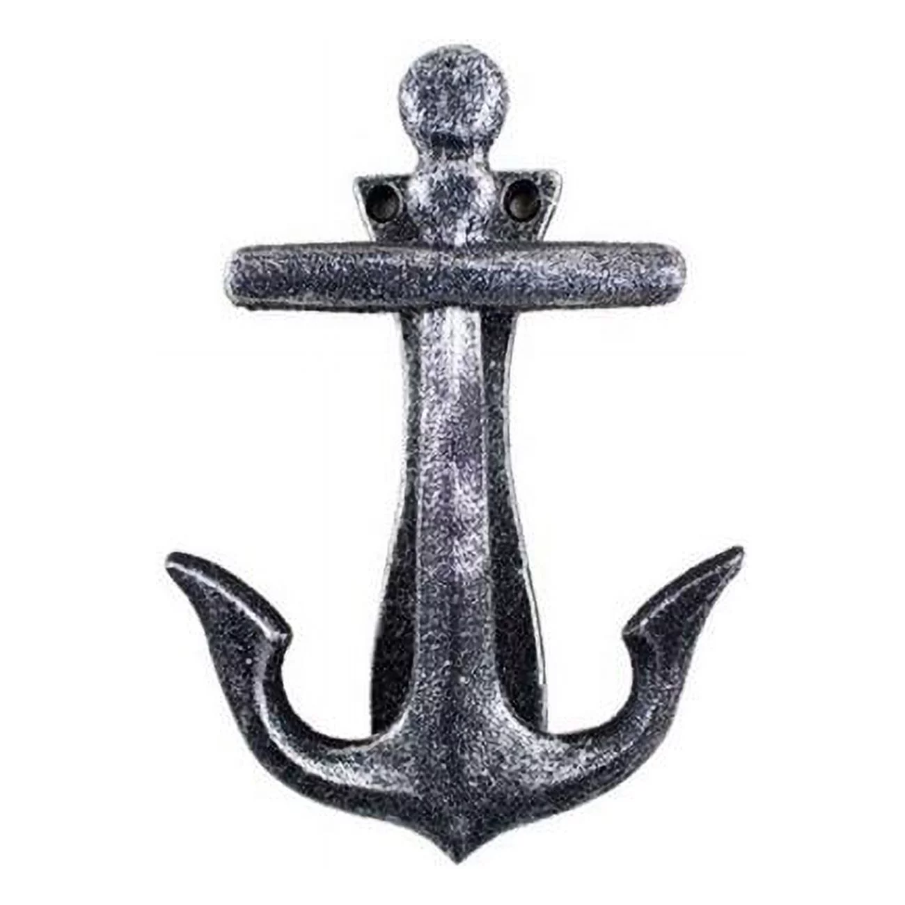 Handcrafted Decor Antique Silver Cast Iron Decorative Anchor Door Knocker- 6 in.