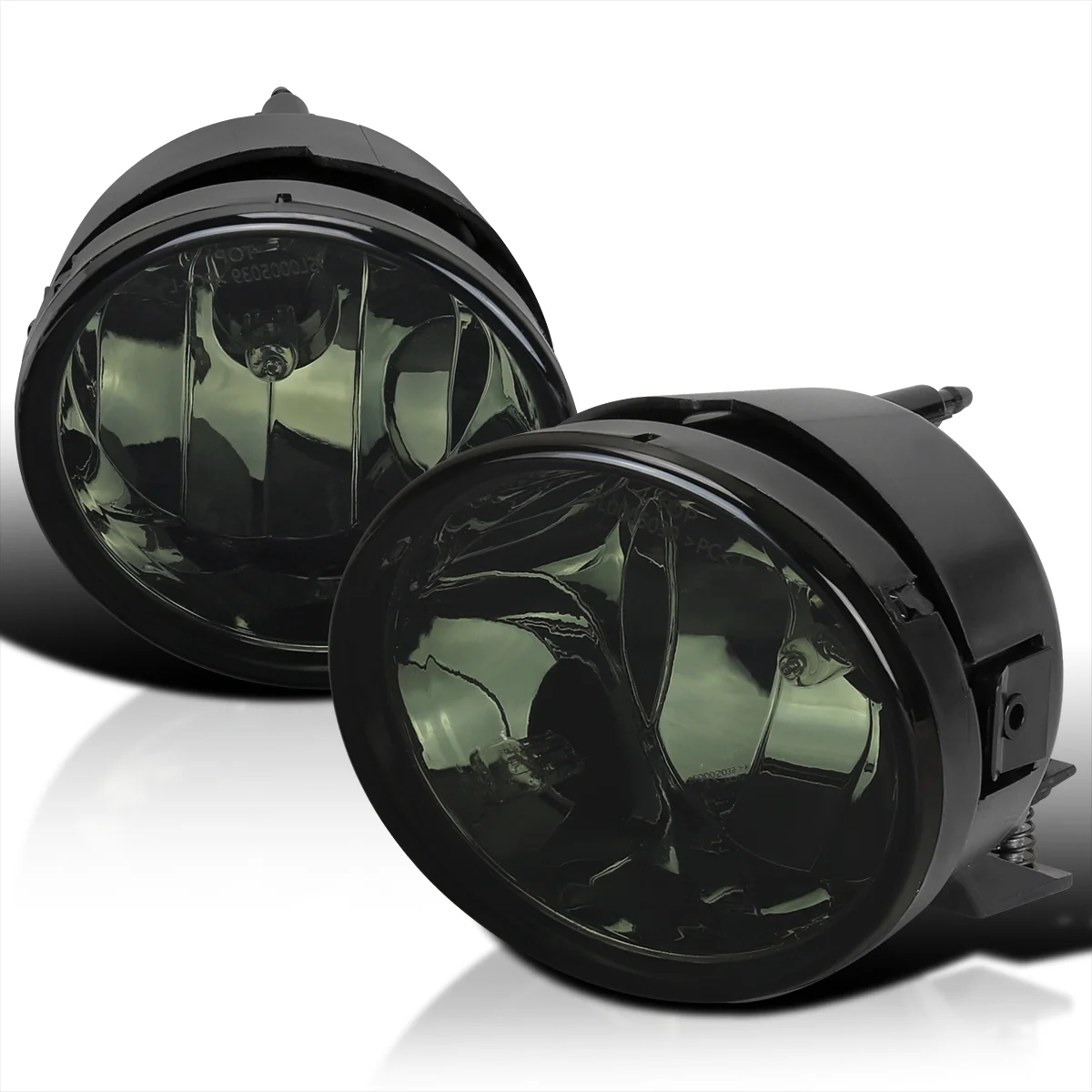 Spec-D Tuning Fog Light Smoke Lens Compatible with Nissan Armada 2005-2007, 2004-2015 Titan