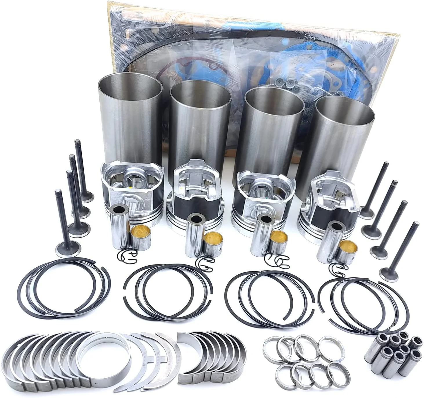 Seapple Engine Rebuild Kit Major Overhaul Compatible with Yanmar 4TN78 4TN78T Engine John Deere JD50 Excavator