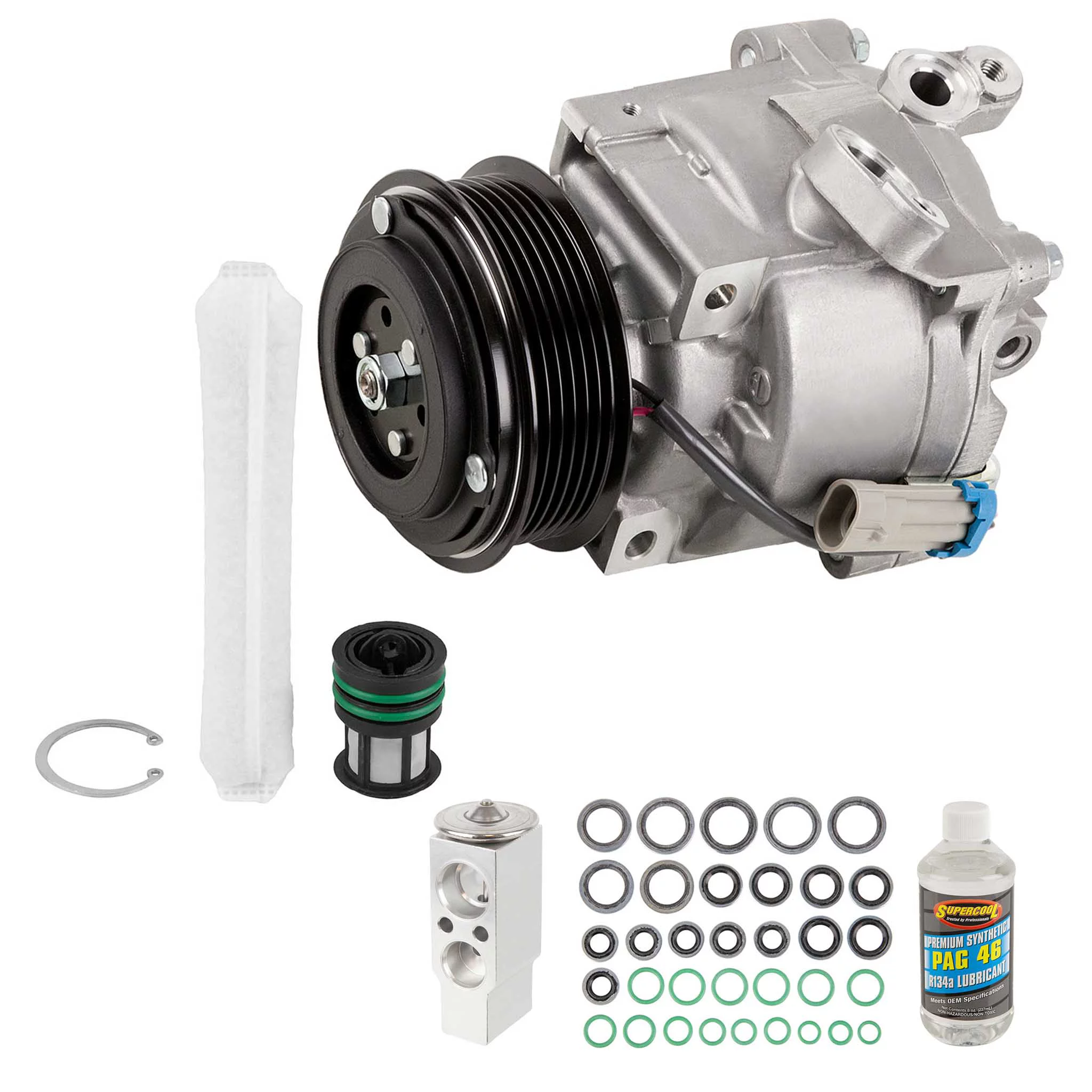 For Chevy Sonic 2014 2015 OEM AC Compressor w/ A/C Repair Kit - Buyautoparts