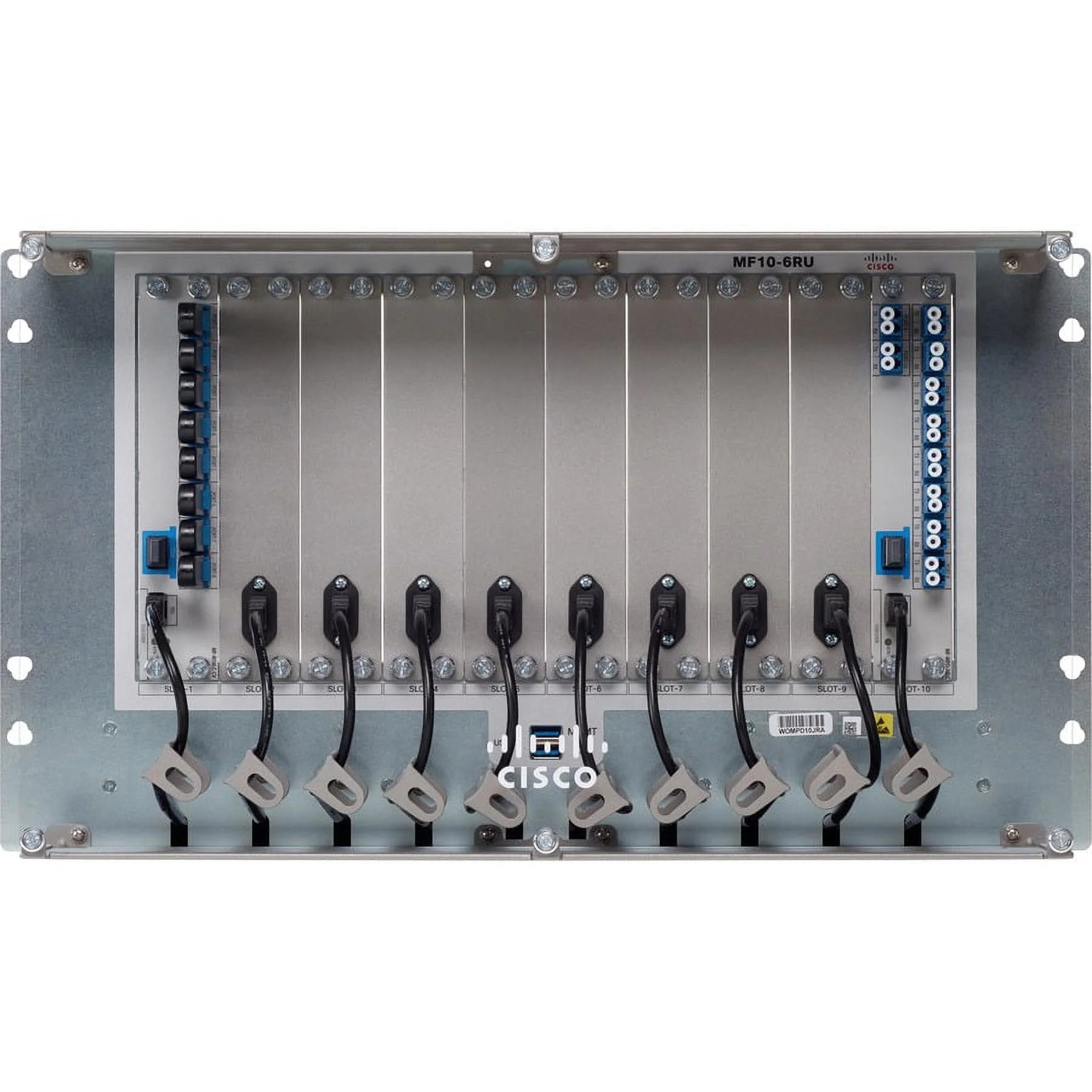 Cisco Mechanical Frame for Passive Units, 10 Slots with USB Hub, 6 RU