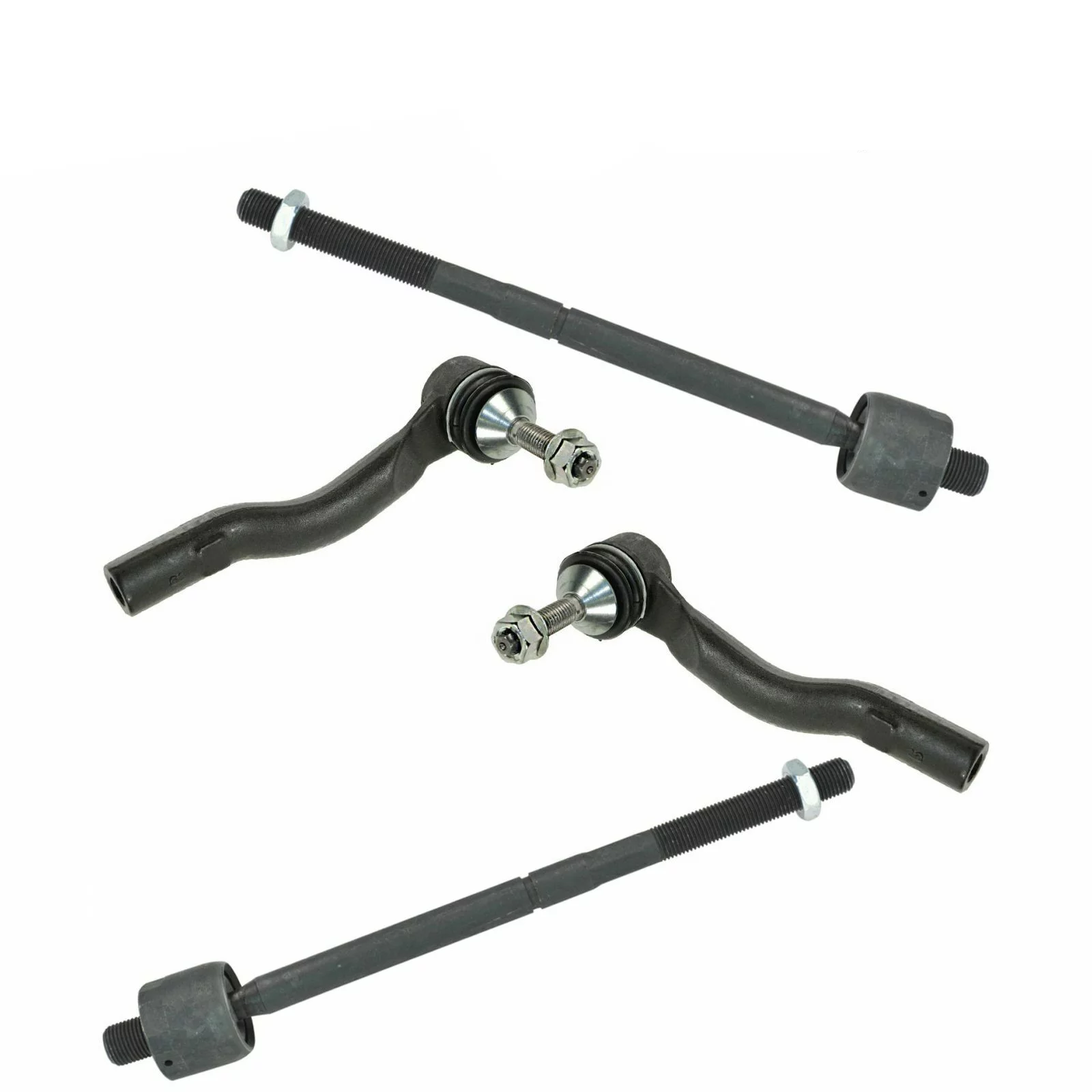Teledu Steering Tie Rod End Kit Inner Outer Left/Right Set 4 For Ford Lincoln Mercury