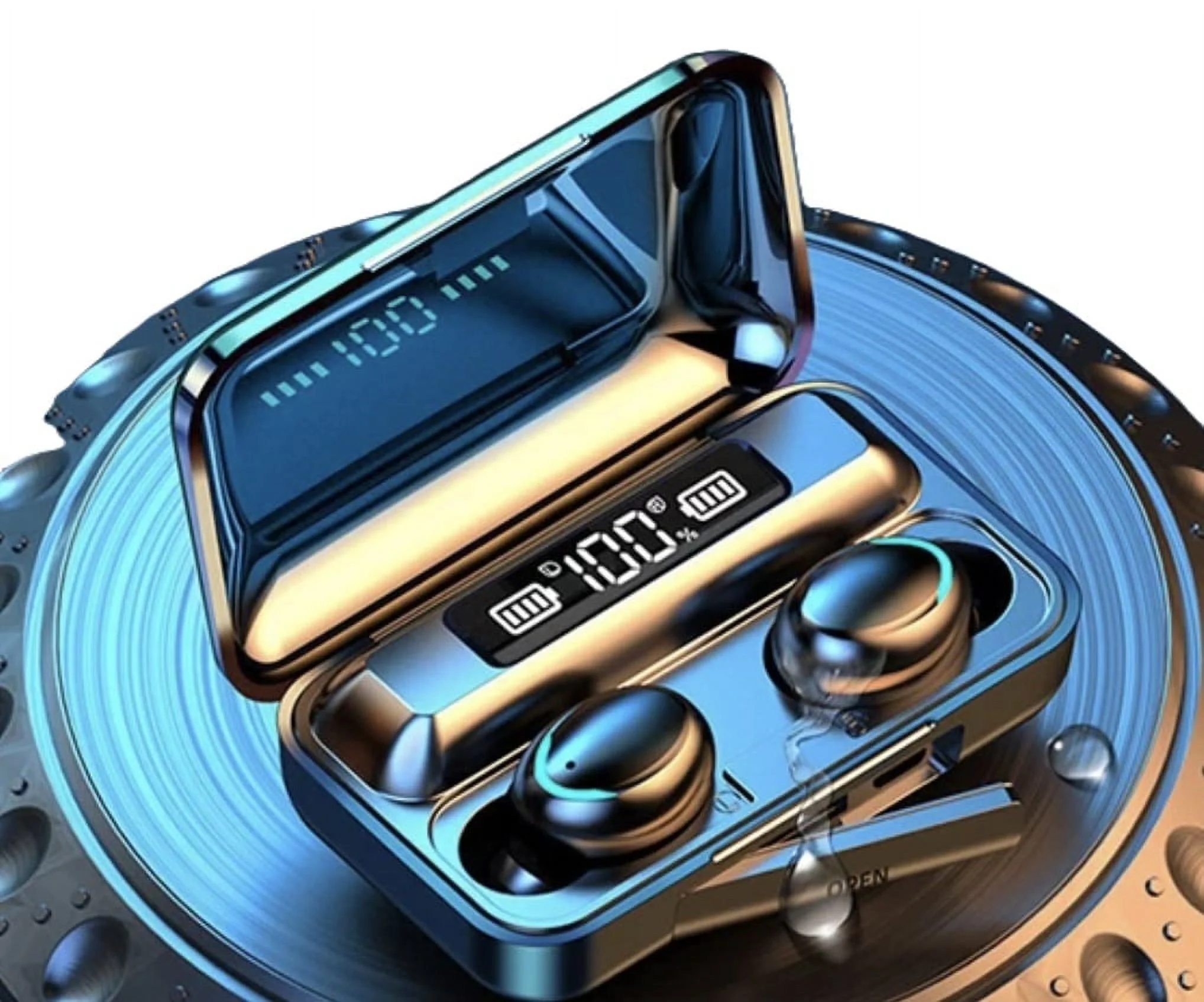 TWS Bluetooth Wireless Earbuds- Touch Control, Fast Connect, Stereo Sound, Power Bank