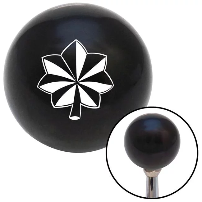 American Shifter White Officer 04 - Major & Lieutenant Colonel Black Shift Knob with M16 x 1.5 Insert Brody