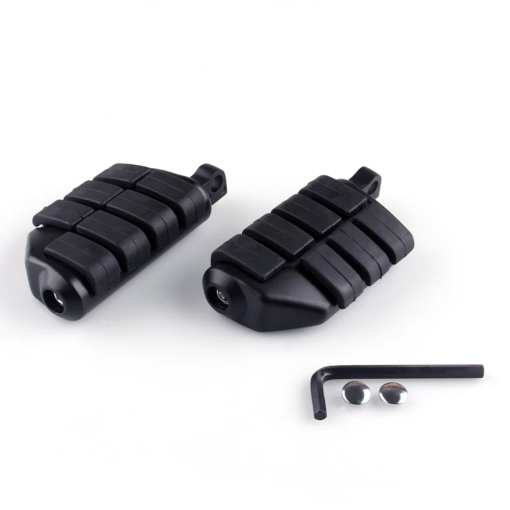 7963 Dually Footpegs For Harley Softail Sportster Dyna Glide Fat Boy Road King Black