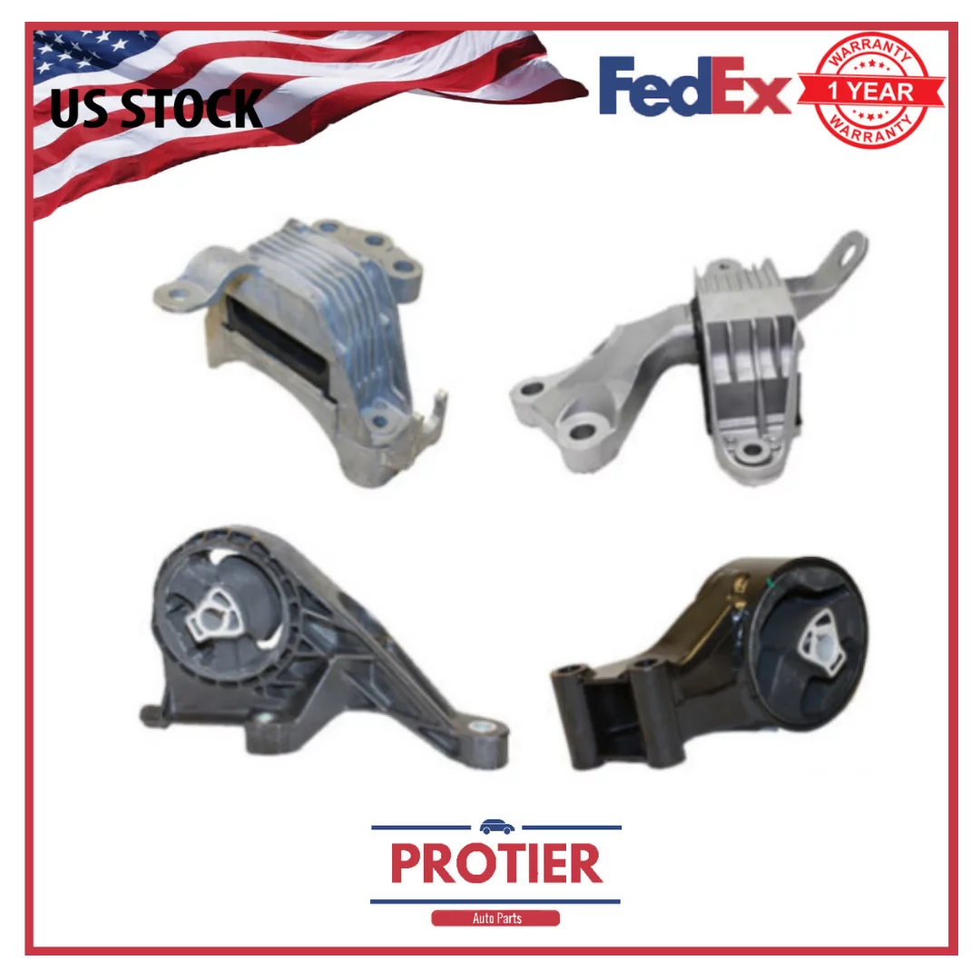 Motor & Trans Mount 4PCS Set For 11-15 Chevy Cruze/ 2016 Cruze Limited 1.8L Auto
