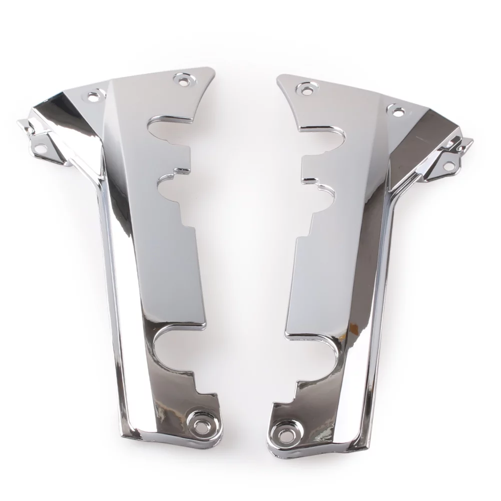 NS 2PCS for Honda Goldwing GL1800 2001-2011 Fairing Lower Rear Frame Cover Chrome