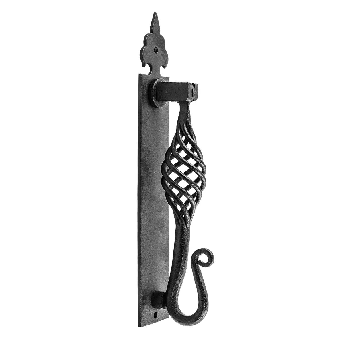 Black Cast Iron Birdcage Style Front Door Knocker 10