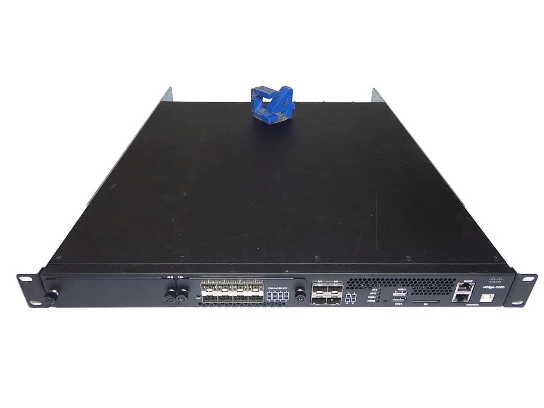 Pre-Owned - CISCO VEDGE-2000-AC 4 x 1 Gbps SFP, 2 Pluggable Inter- face Module (PIM) slots. (Good)