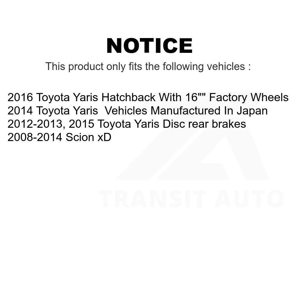 Front Suspension Control Arm Assembly And Tie Rod End Kit For Toyota Yaris Scion xD KTR-102767