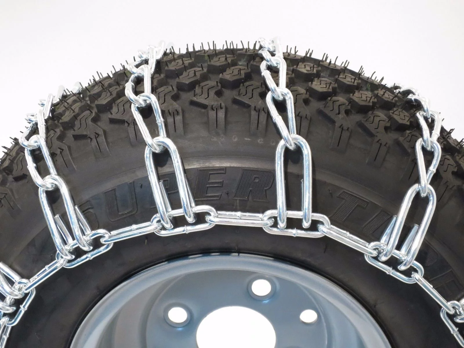 The ROP Shop | Pair of 2 Link Tire Chains 18x8.5x8 for Sears Craftsman Lawn Mower, Snow Blower