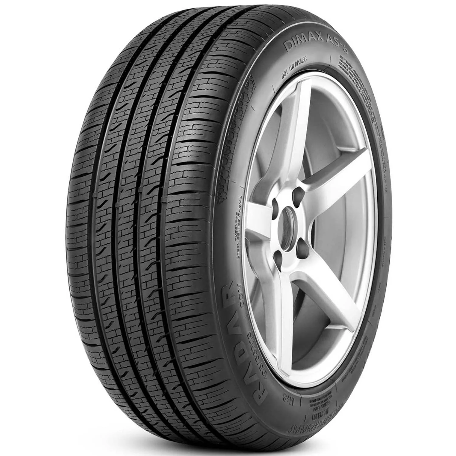 Radar Dimax AS-6 185/65R15 92V Passenger Tire Fits: 2004-08 Toyota Prius Base, 2003-08 Toyota Corolla CE