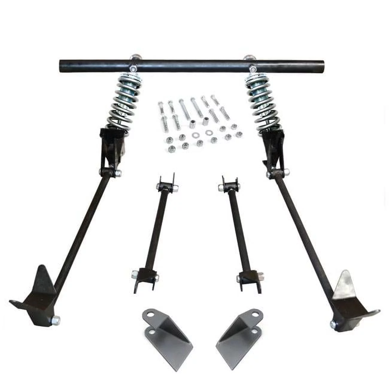 Helix Suspension Brakes & Steering Triangulated Rear 4-Link Assembly with 34 Coilovers for 1934 Model 40 Phaeton Pickup
