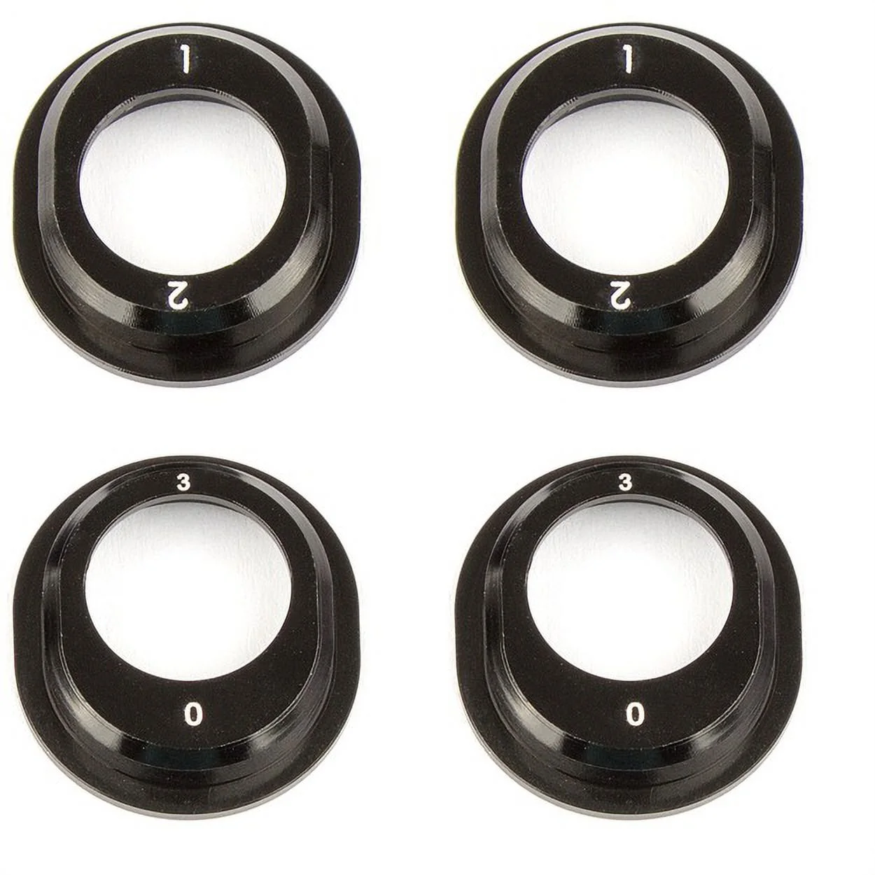 Team Associated ASC91793 Aluminum Differential Height Inserts for B6.1, Black