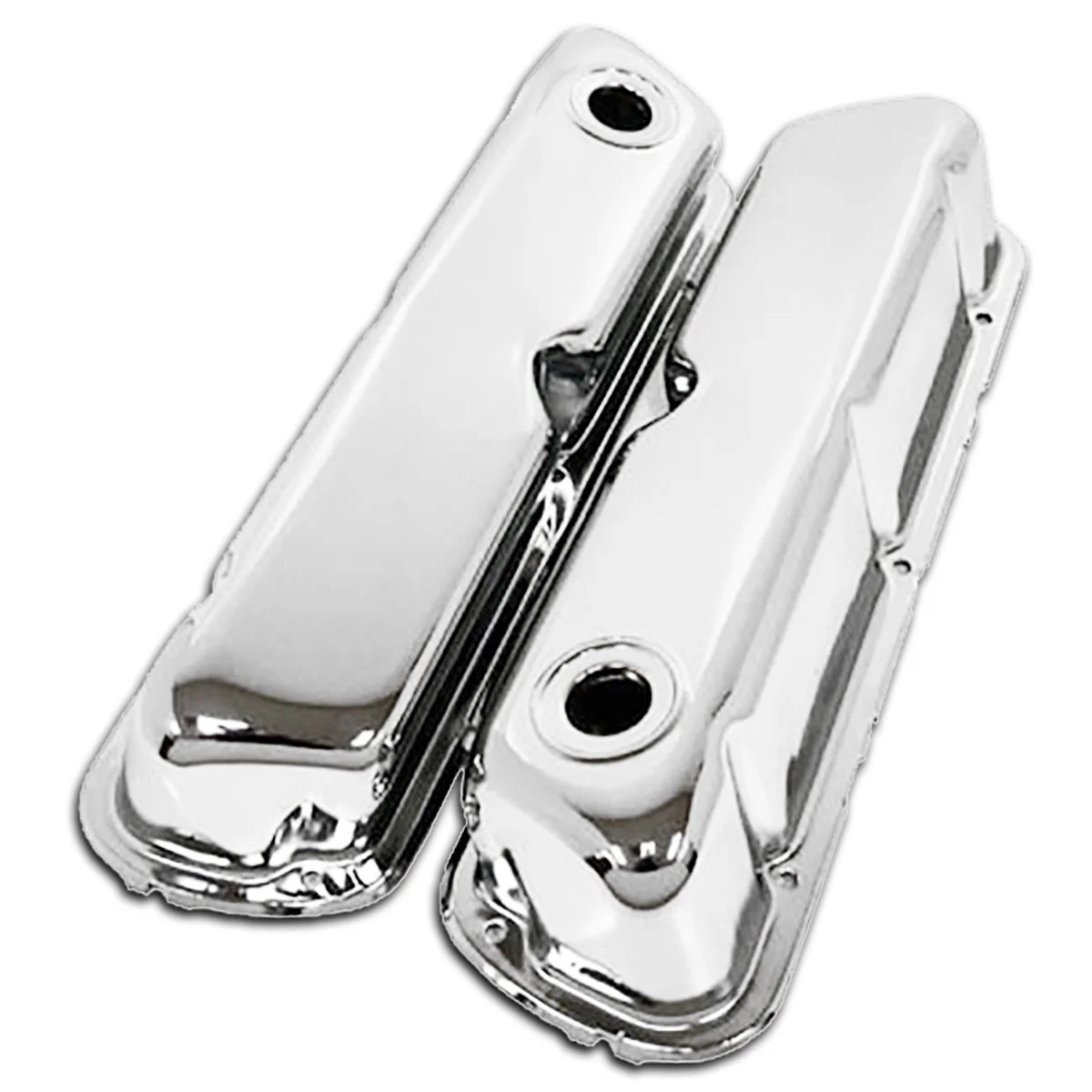 For 62-85 Ford Small Block 260 289 302 351W Chrome Steel Stock Valve Covers