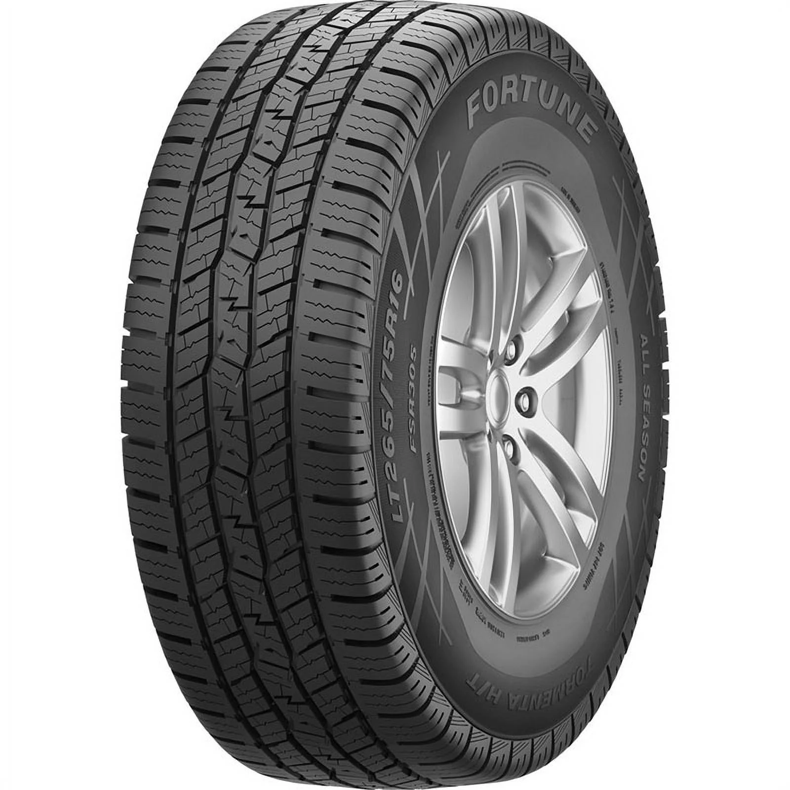Set of 4 Fortune FSR305 215/75R15 100T Tires Fits: 1995 Jeep Wrangler Rio Grande, 1997-2001 Jeep Wrangler Sport