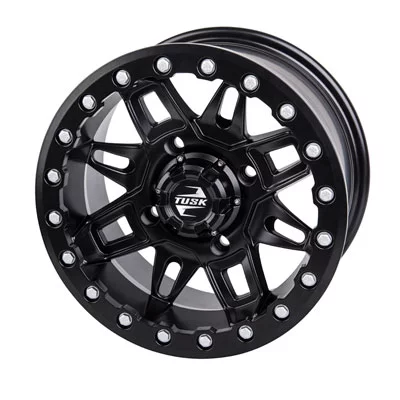4/137 Tusk Wasatch Beadlock Wheel 14x7 5.0 + 2.0 Matte Black for Can-Am Outlander Max 500 EFI XT 2014-2015