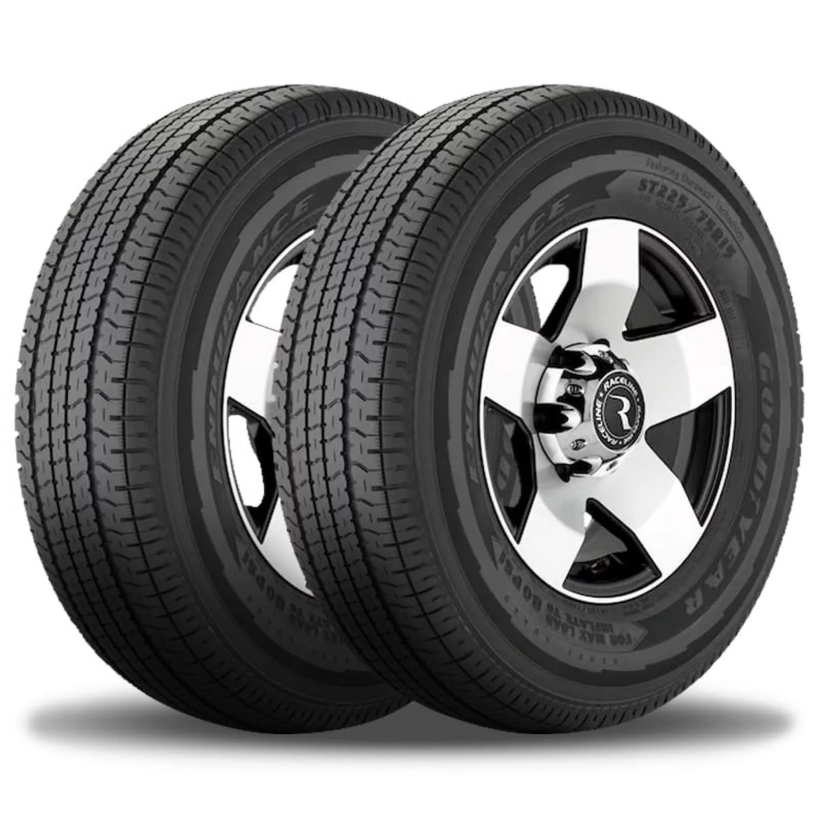 2 Goodyear Endurance ST 235/80R16 123N E Auto/Boat/Travel Trailer Hauler Tires 724858519 / 235/80/16 / 2358016
