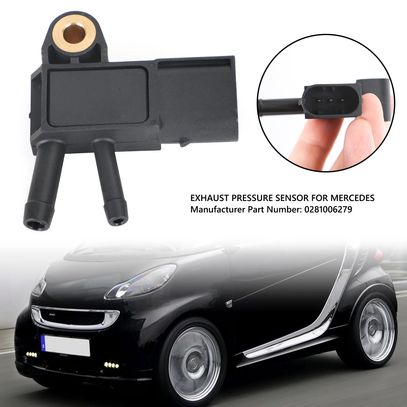 DPF Exhaust Pressure Sensor 0281006279 For Mercedes-Benz A B C E G Class