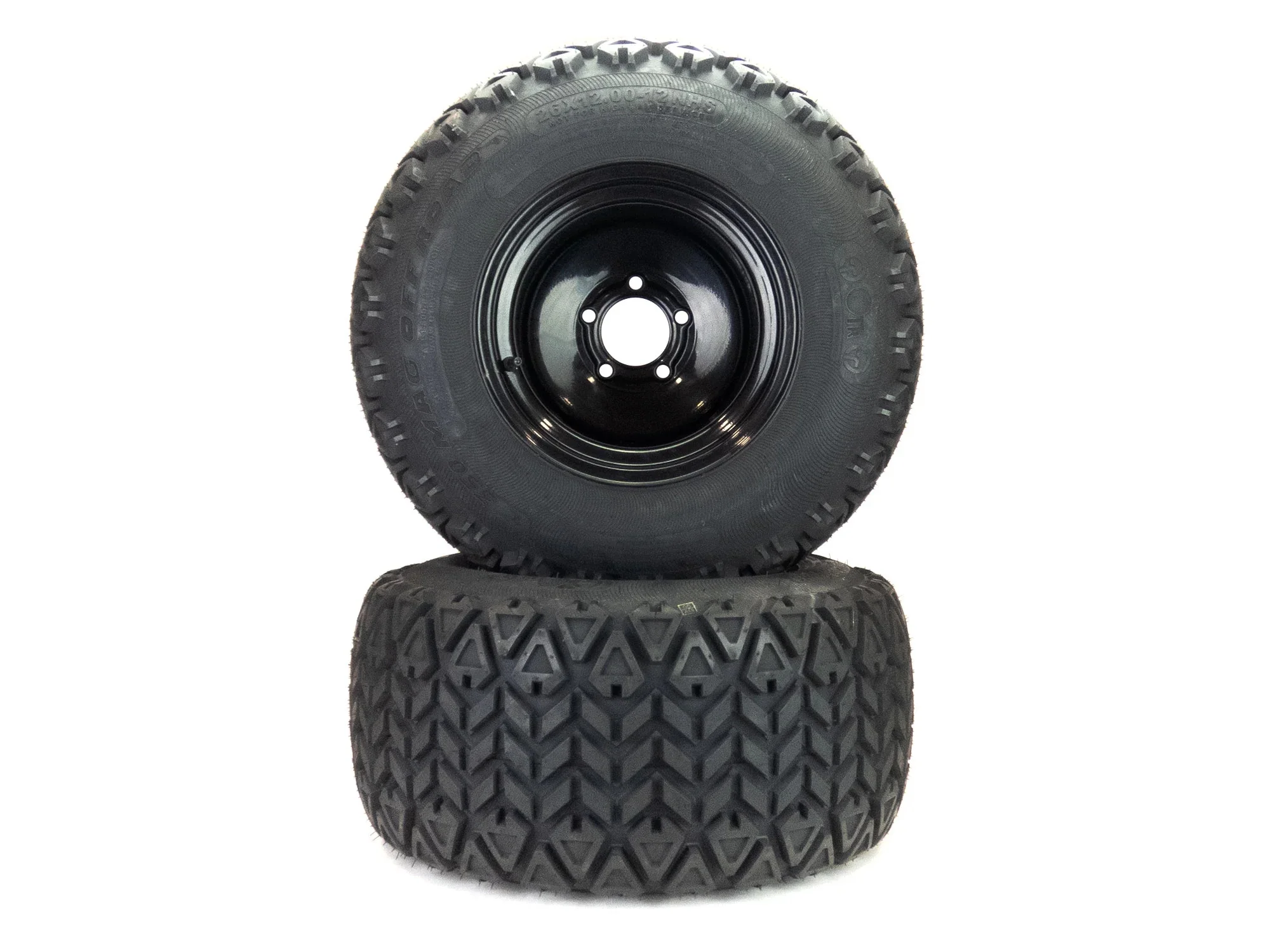 (2) All Terrain Tire Assy 26x12.00-12 Fits Bad Boy Renegade 61