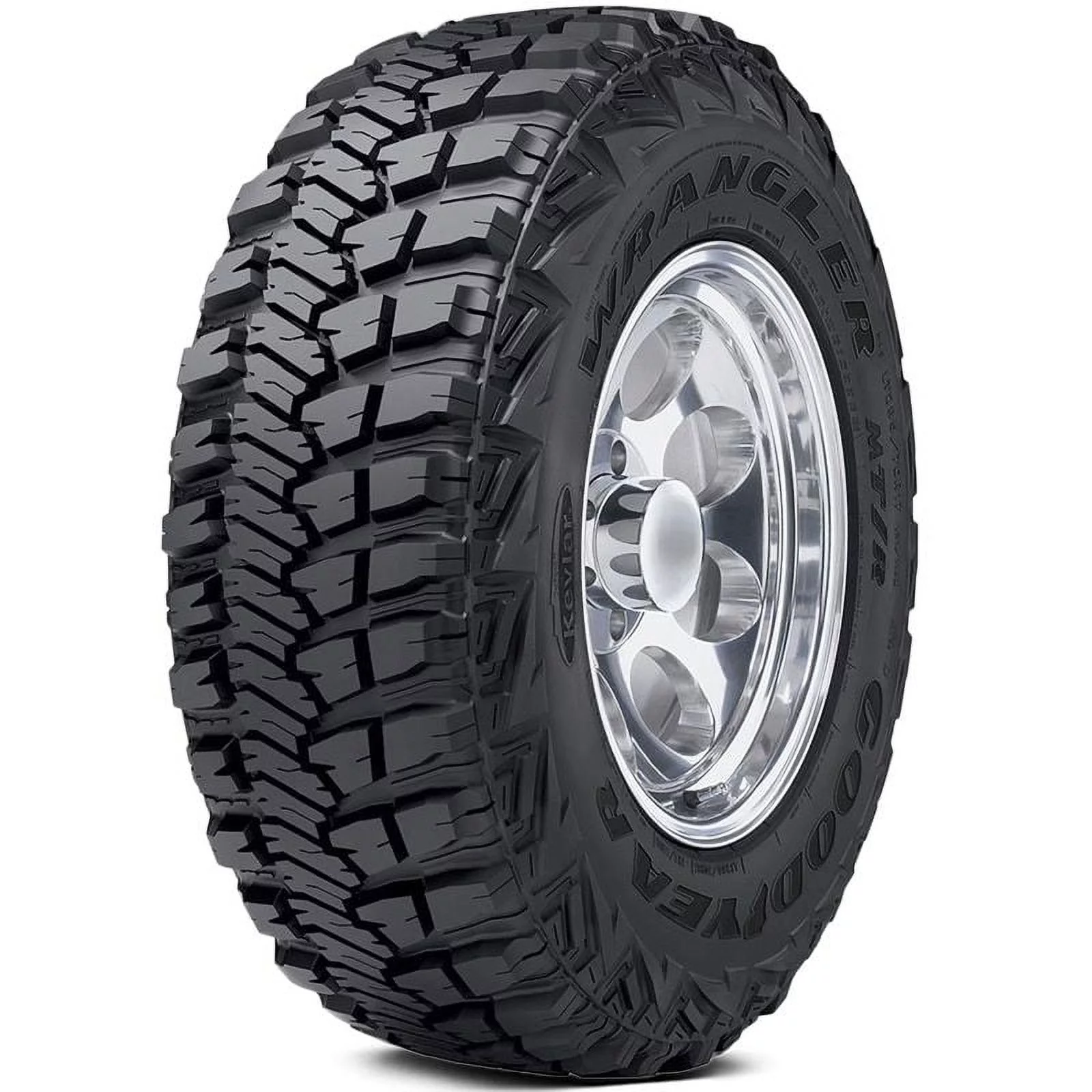 Goodyear wrangler mt/r with kevlar LT33/12.50R20 114Q bsw all-season tire.