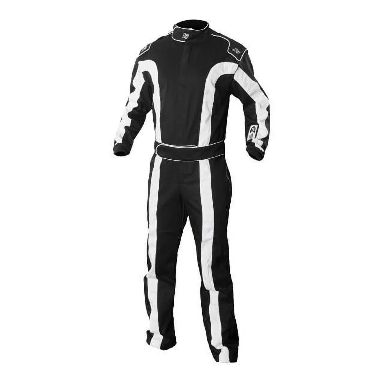 K1 RaceGear 20-TR2-NW-2XS SFI Triumph 2 Auto Racing Suit - Black/White - 2XS, 40