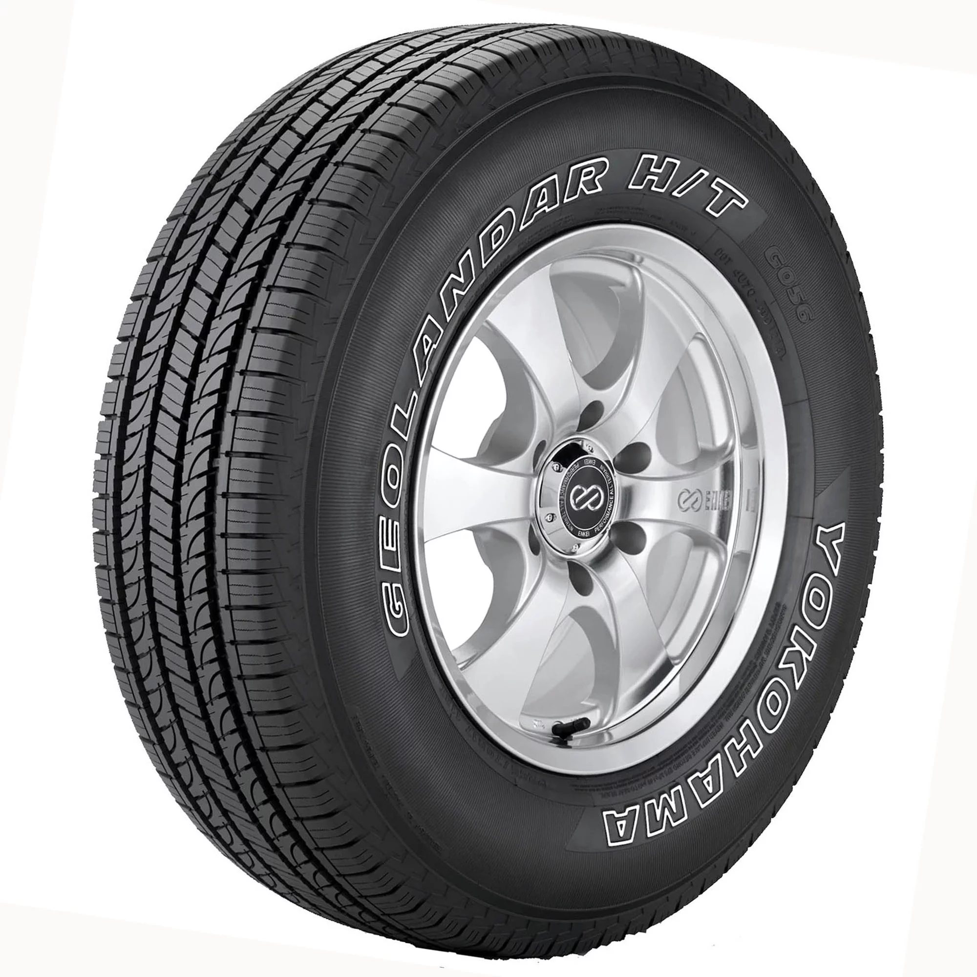 Set of 4 Yokohama Geolandar H/T G056 P245/60R18 104H Tires Fits: 2011-19 Ford Explorer XLT, 2008-14 Ford Edge SEL