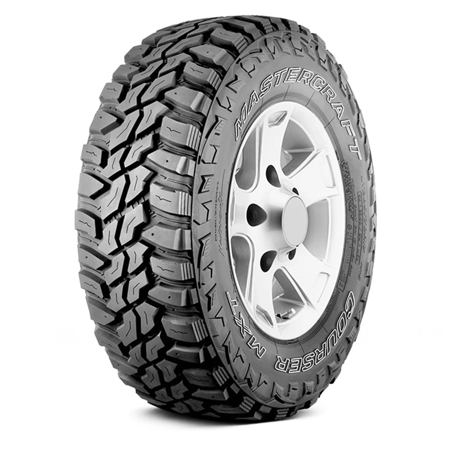 Mastercraft Courser MXT Mud Terrain LT315/70R17 121/118Q D Light Truck Tire Fits: 2003-04 Hummer H1 Base
