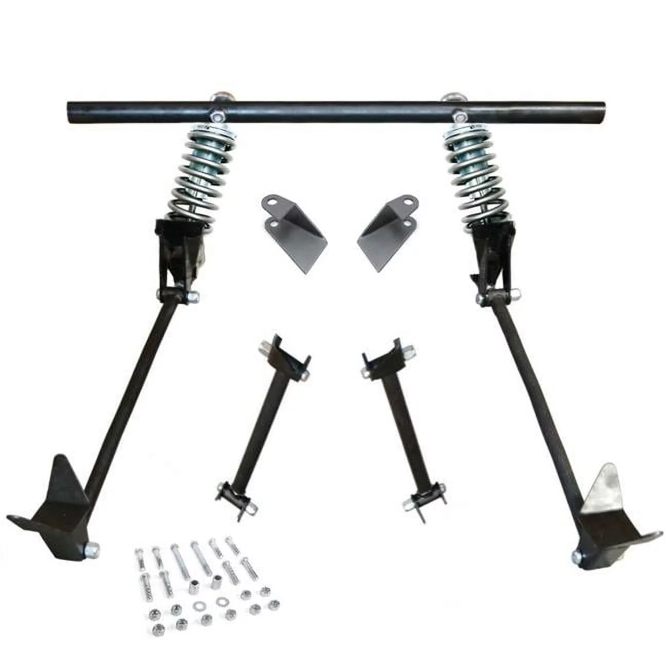 Helix Suspension Brakes & Steering Triangulated Rear 4-Link Assembly with 41 Coilovers for 1941 Ford Convertible-2-Door & 4-Door Truck