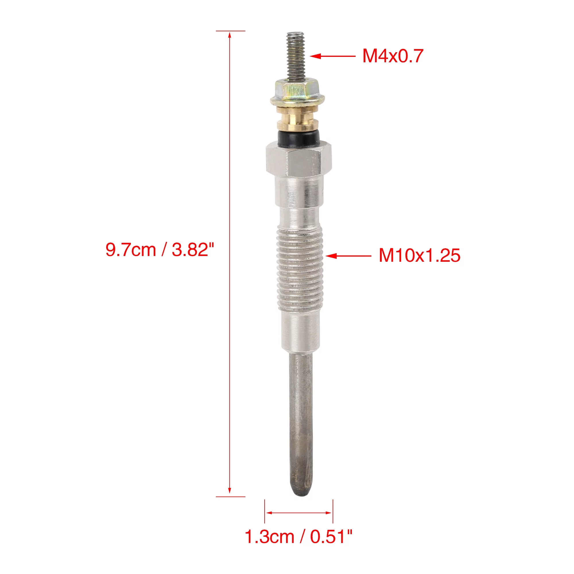 Car Diesel Heater Glow Plug Fit for1997-2005 Toyota Hilux 3.0 5L 5L-E Set of 5
