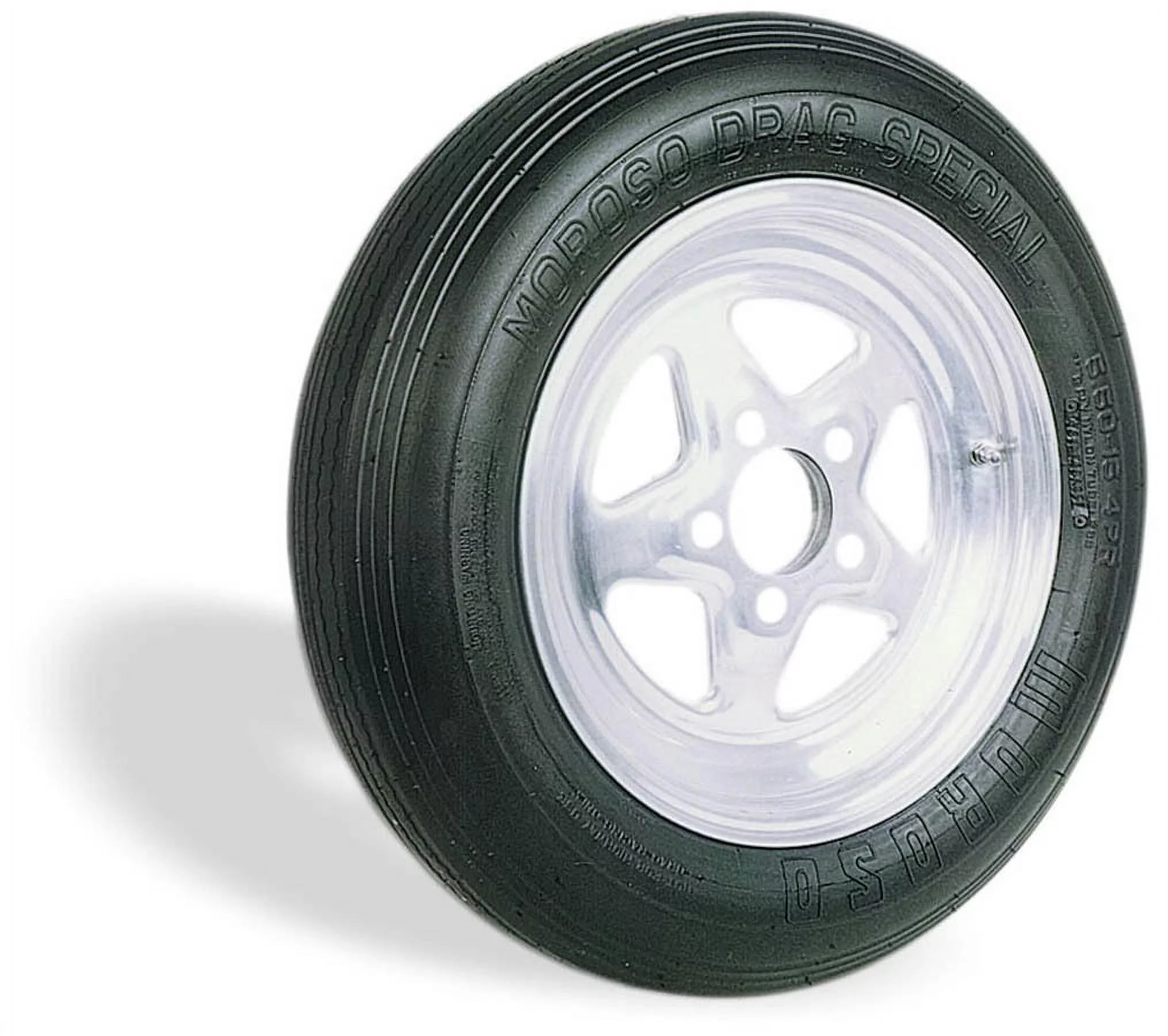 Moroso 17050 Drag Special Front Tire, 25.25 x 5.50 x 15 In, Blackwall