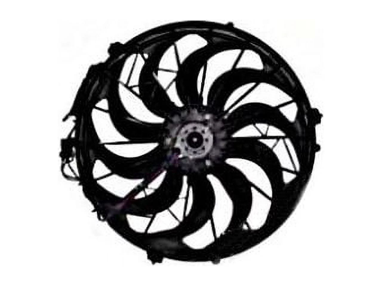 Front A/C Condenser Fan Assembly - Compatible with 1991 - 1992 BMW 850i E31 Coupe 5.0L V12 GAS