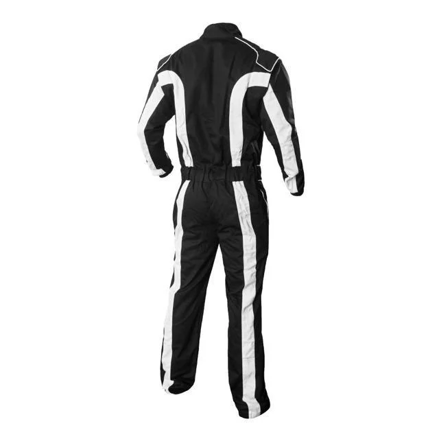 K1 RaceGear 20-TR2-NW-2XS SFI Triumph 2 Auto Racing Suit - Black/White - 2XS, 40
