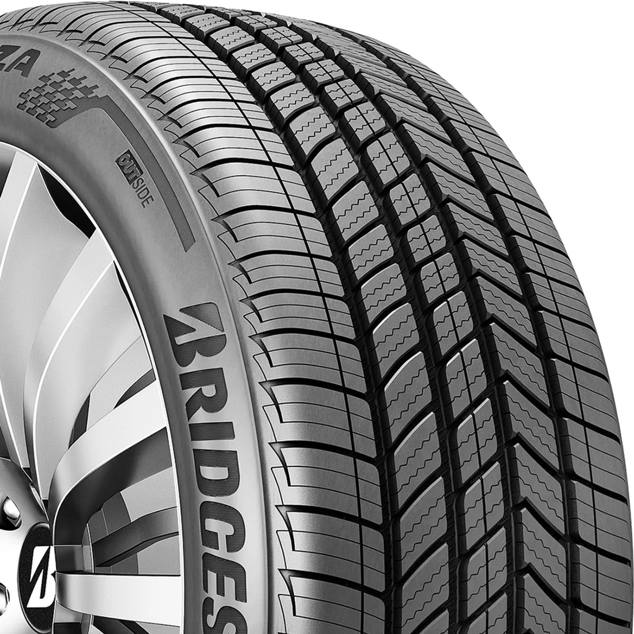 4 New Bridgestone Turanza QuietTrack All-Season Tires - 225/50R17 94V Fits: 2012-15 Chevrolet Cruze LT, 2012-18 Ford Focus Electric