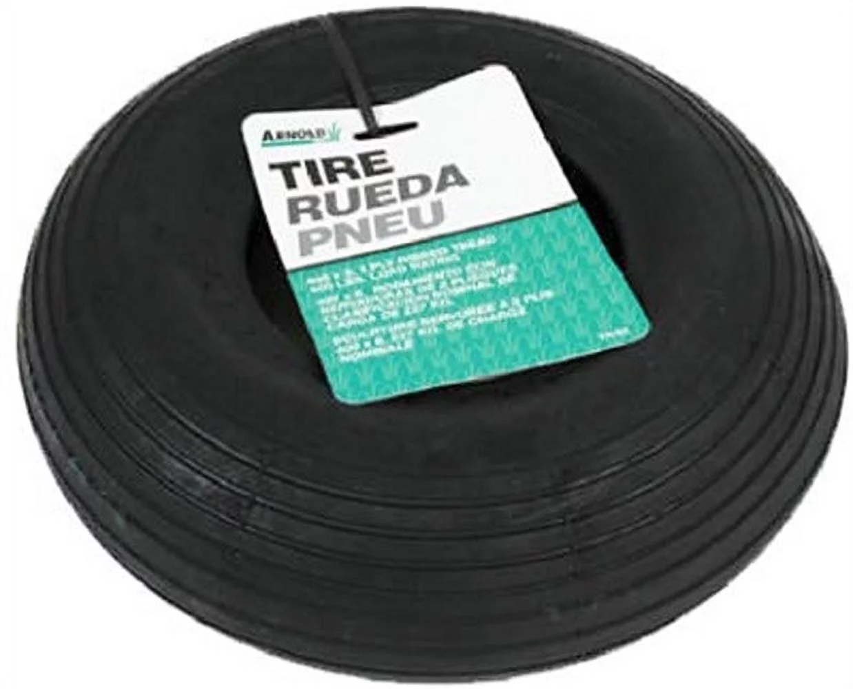 Arnold 6 in. Dia. x 6 in. Dia. 500 lb. capacity Wheelbarrow Tire Rubber