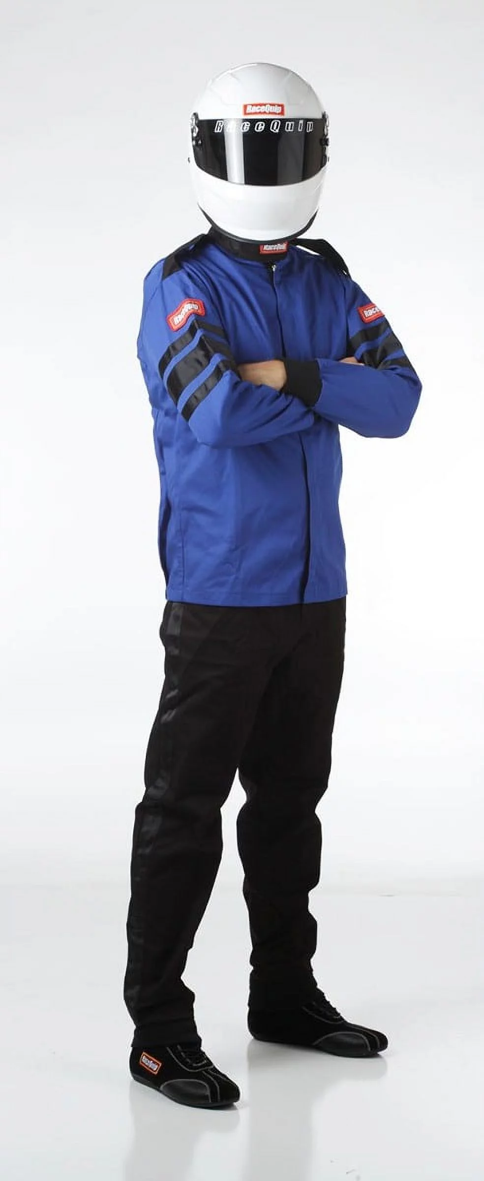 RaceQuip 111028RQP 110 Series Driving Jacket SFI 3.2A/1 Blue/Black Stripe 3XL