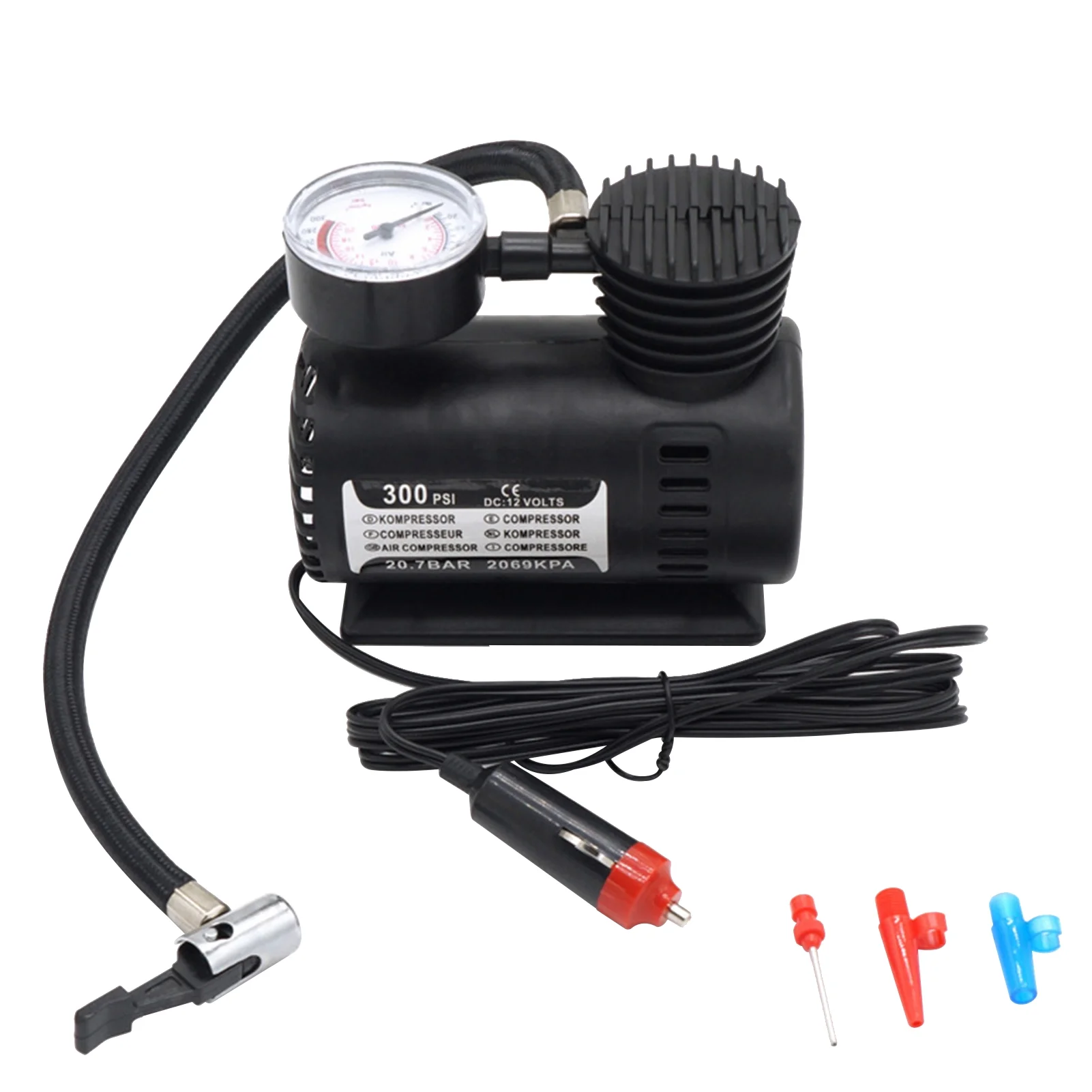 ammoon Portable Car Inflator Pump, Electric Tyre Pump for Emergency Needs, Reliable Inflation Solution