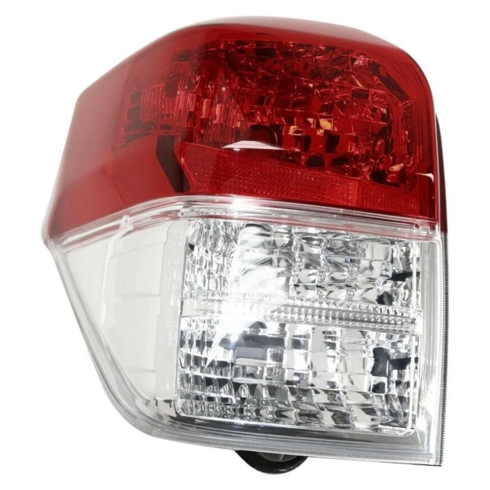 Teledu Halogen Tail Light Set For 10-13 Toyota 4Runner Clear & Red Lens 2Pcs