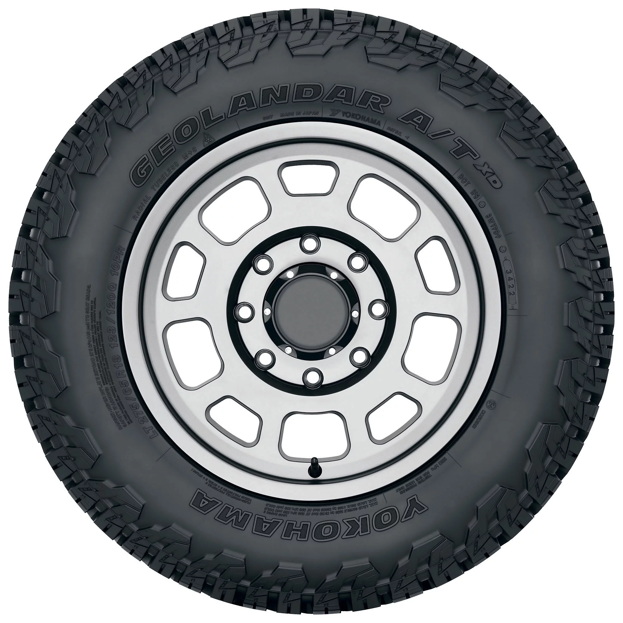 Yokohama Geolandar A/T XD LT245/75R17/10 121/118Q BW All Terrain Tire