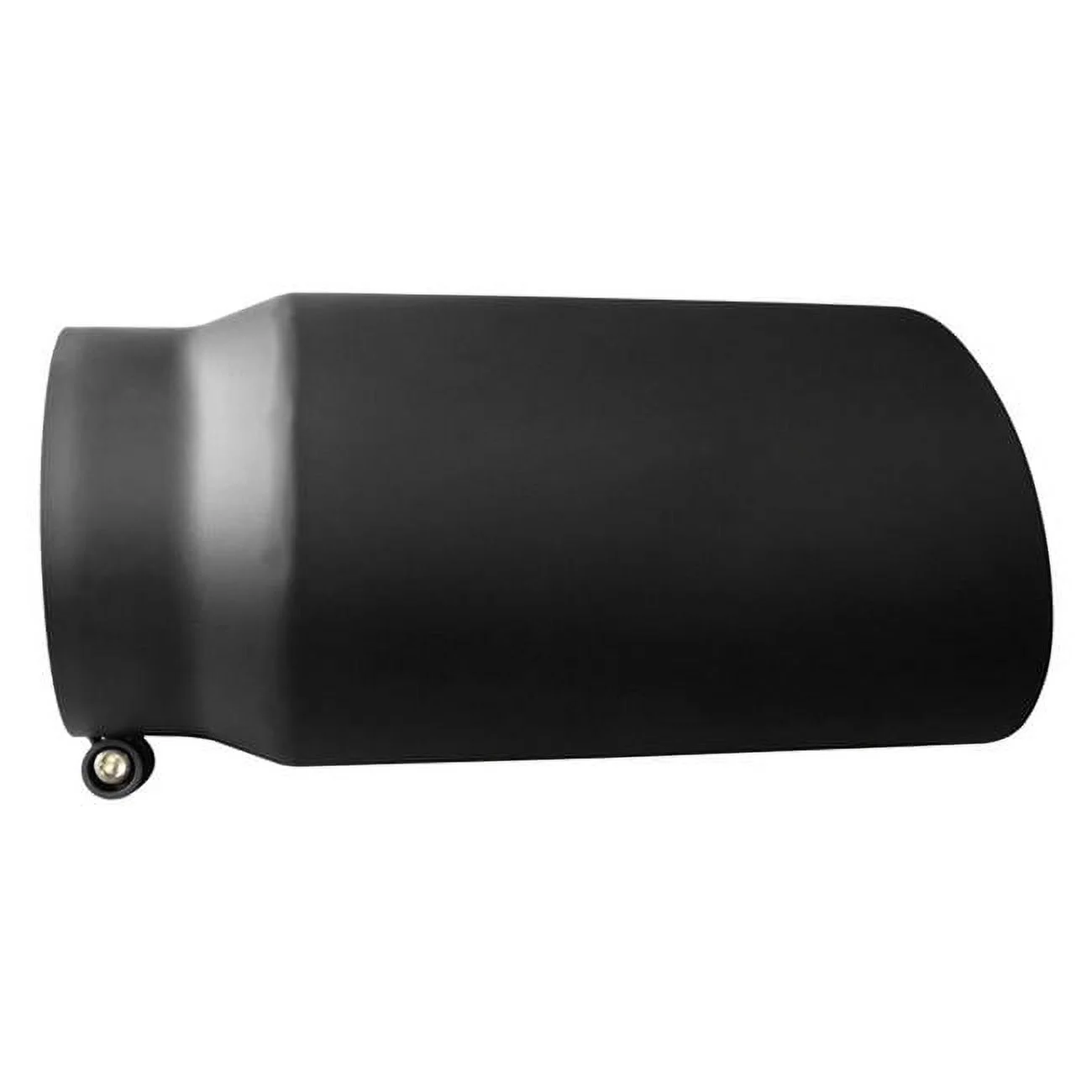 5 & 6 in. Stainless Steel Beveled Edge Angle Cut Bolt-On Black Exhaust Tip - Black - 18in.